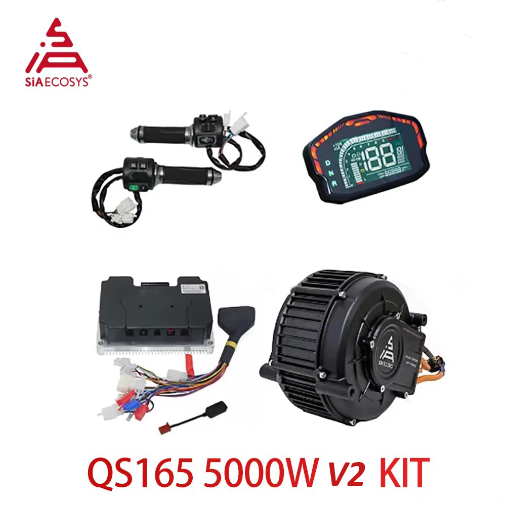 Mid Drive Motor Kit 72V 5000W - QS165 V2 5000 واط 72 فولت