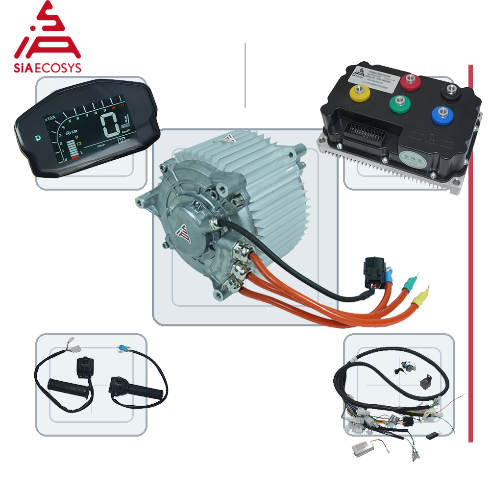 Mid Drive Motor Kit 72V 5000W - مجموعة محرك SiAECOSYS SIASZD142A-67 بقوة 5000