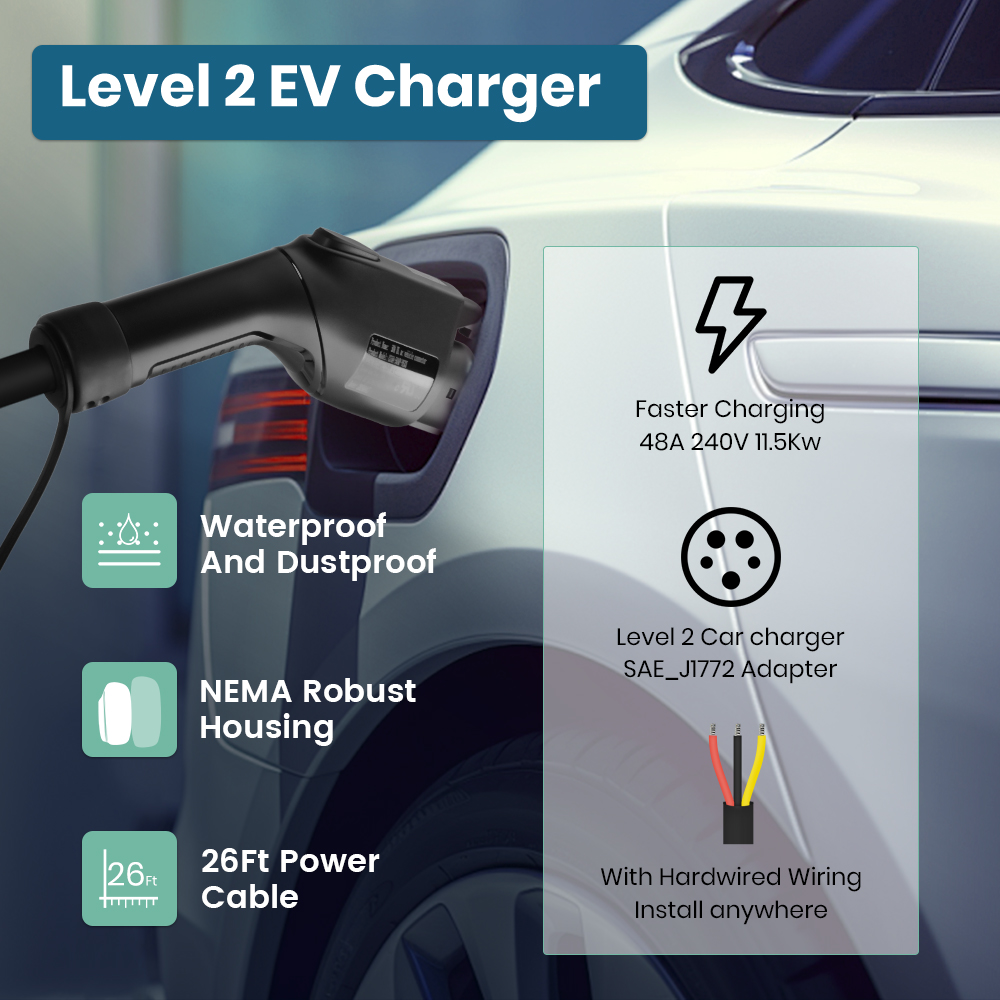 شاحن سيارات كهربائية من جونسون - مراجعة J1772 Evse 32A Level 2 Charger وسعره