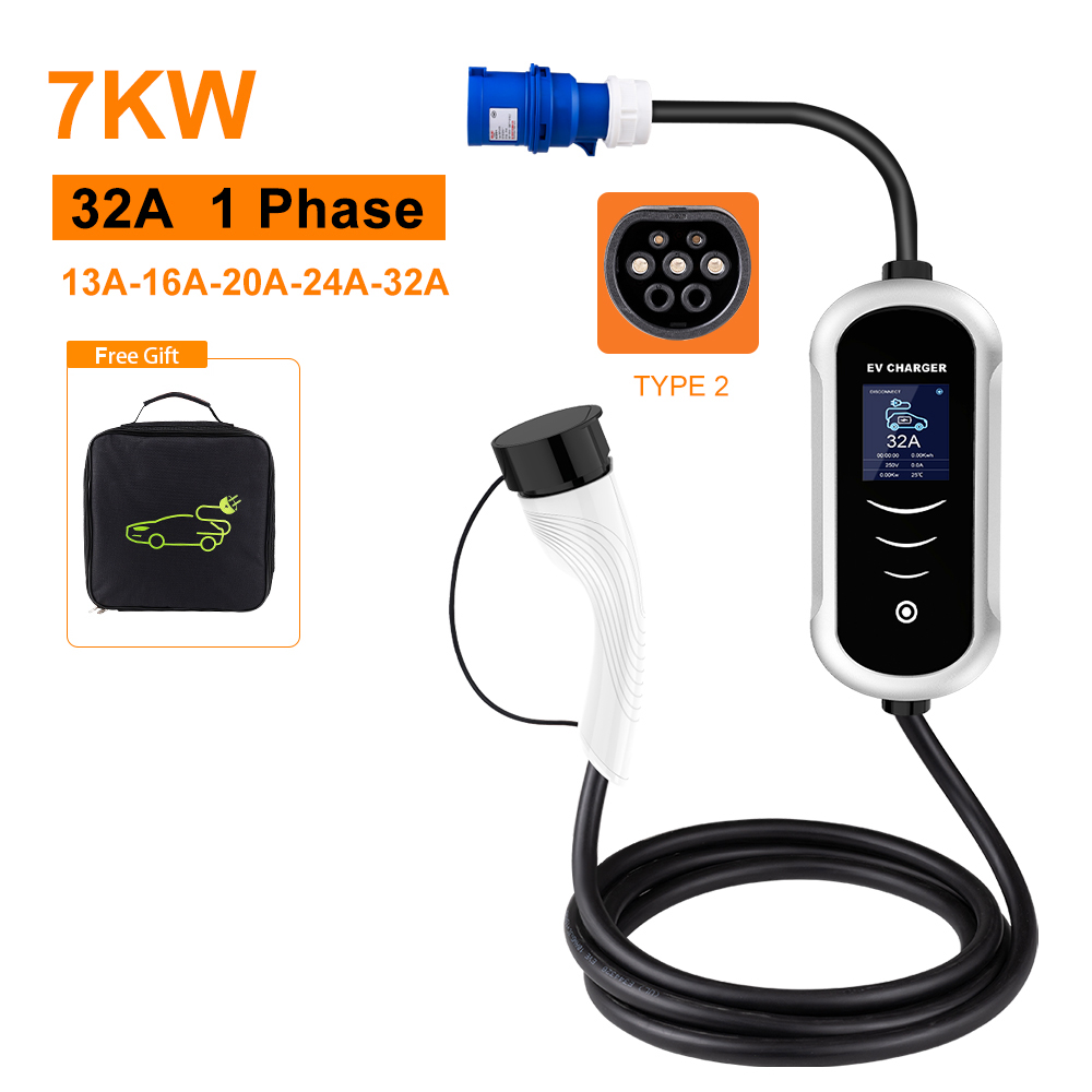 شاحن EV محمول ipgen للسيارة ال - مراجعة Type 2 Portable Ev Charger 11Kw Cee وسعره