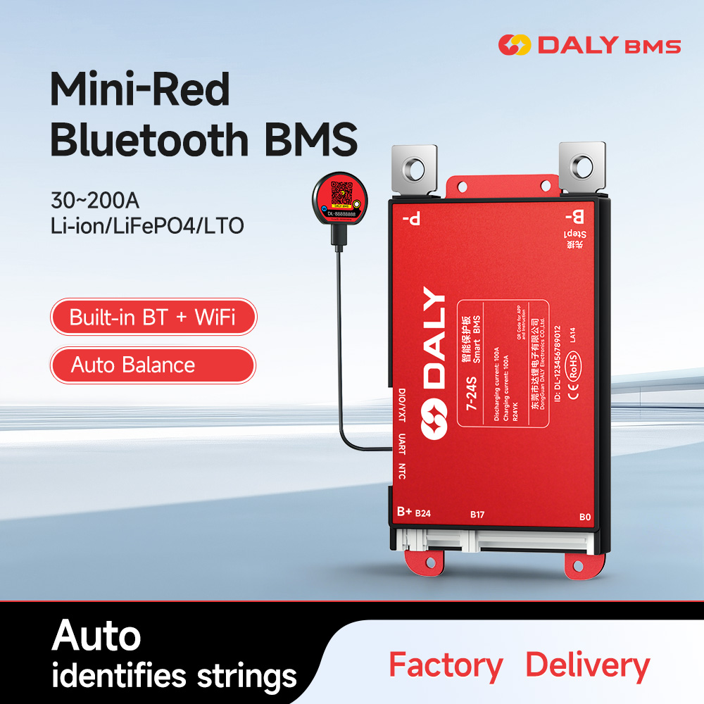 دالي سمارت BMS 30A 40A 60A 80A - مراجعة Smart Bms 24S 200A Bluetooth Lifepo4 وسعره