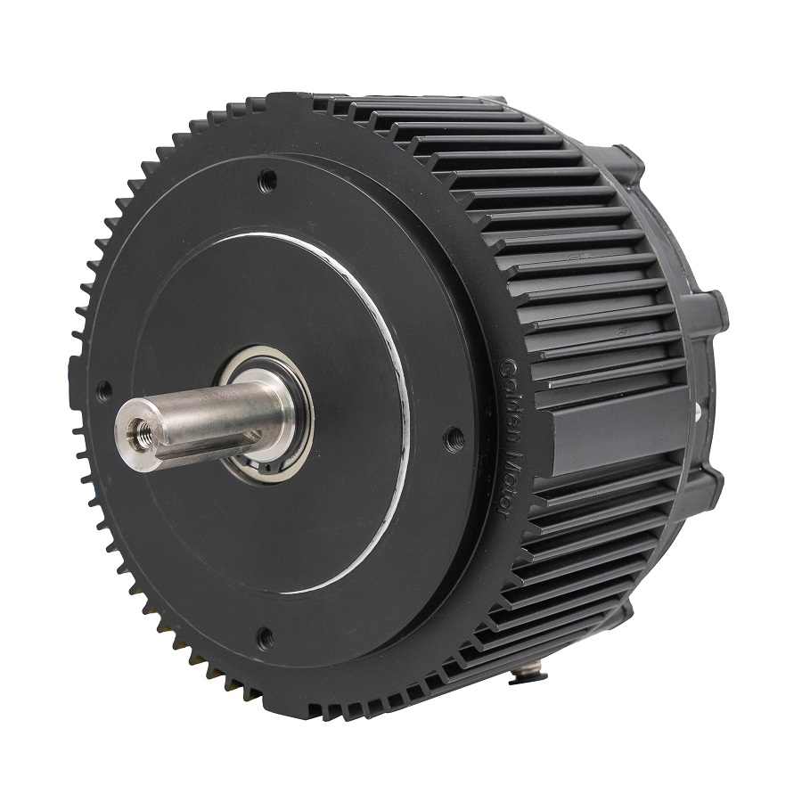 محرك كهربائي ذهبي اللون من جول - مراجعة Mid Drive Motor Kit 72V 5000W وسعره