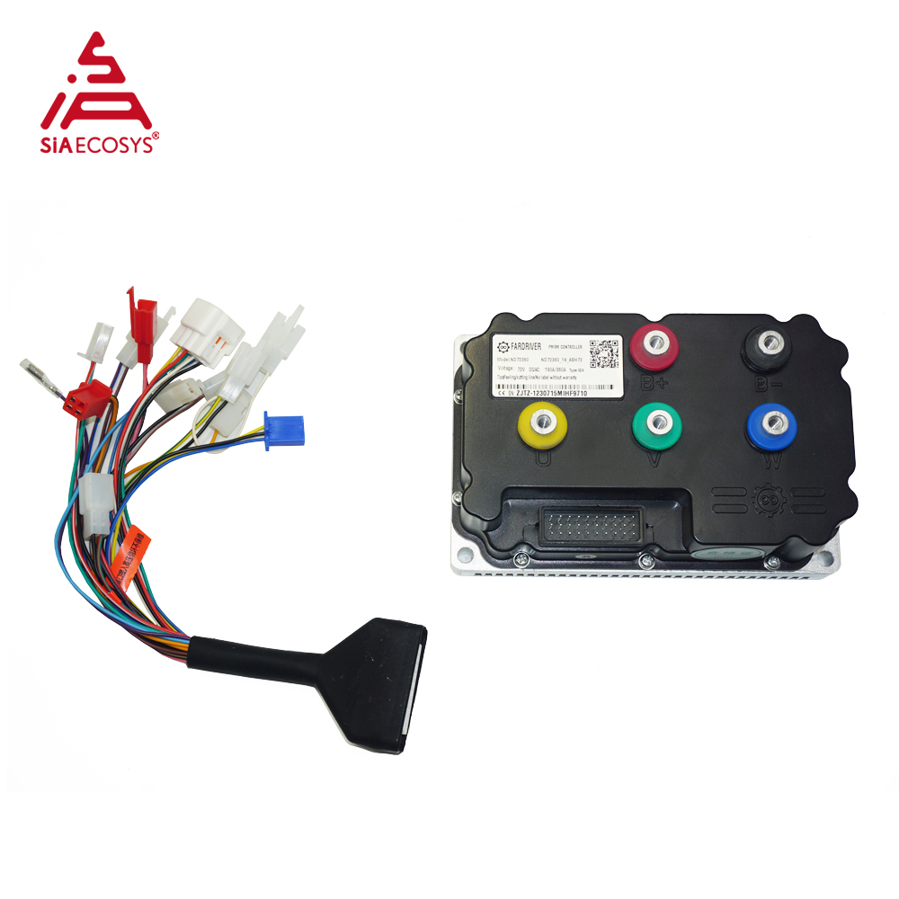 مجموعة محركات كهربائية SiAECOS - مراجعة Mid Drive Motor Kit 72V 5000W وسعره